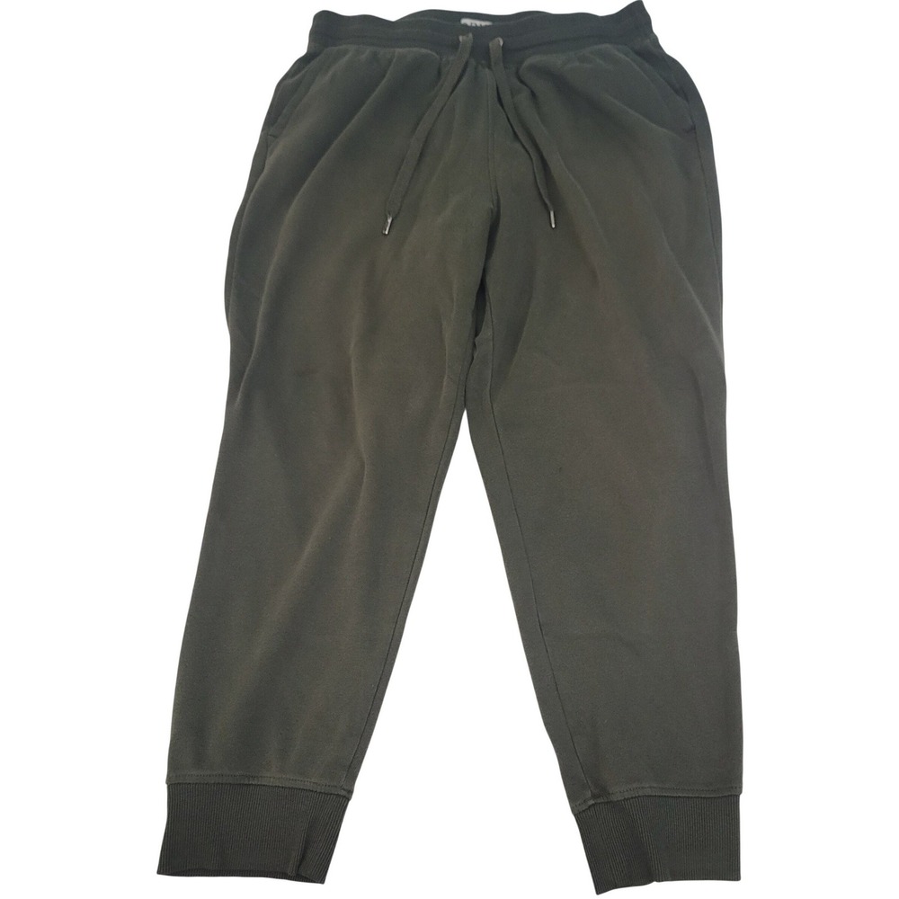 ORVIS Mens L Classic Collection Jogger Sweatpants Olive Green Drawstring Lounge